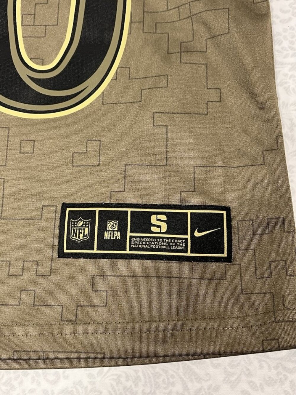 Youth Sz S Nike L.A. Rams Kupp 10 Salute To Service Jersey Military Army LA - Picture 2 of 9